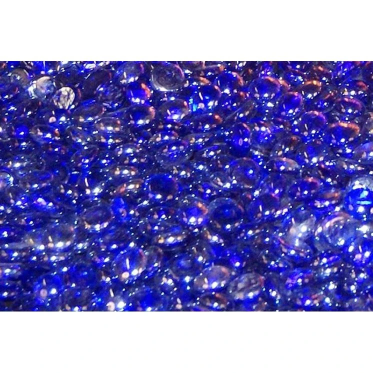 American Fyre Sapphire Glass Gems | 10 Lbs 1 American Fyre Sapphire Glass Gems | 10 Lbs