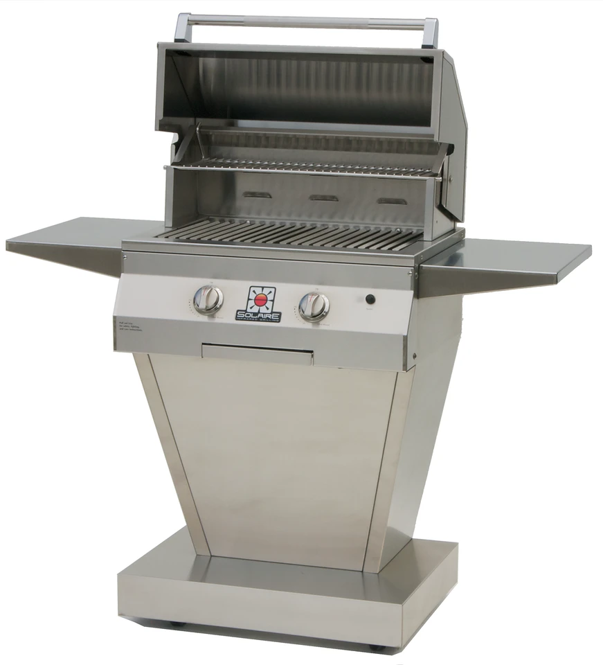 Solaire 27GIR Basic All Infrared Natural Gas Grill W Angular Pedestal Base 1 Solaire 27GIR Basic All Infrared Natural Gas Grill W Angular Pedestal Base