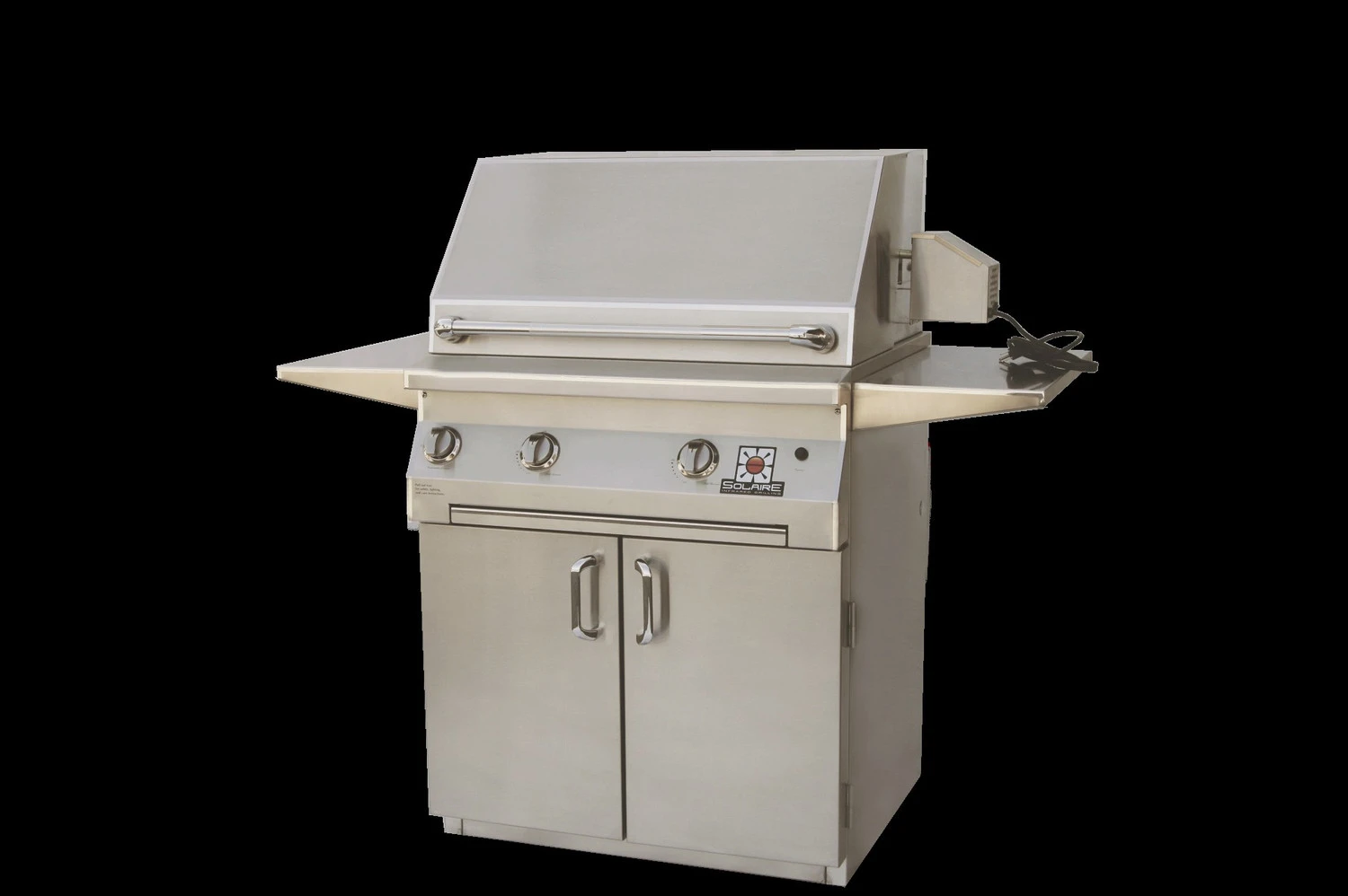 Solaire AGBQ 30" Grill On Cart W Rotisserie - SOL-AGBQ-30CVI 1 Solaire AGBQ 30" Grill On Cart W Rotisserie - SOL-AGBQ-30CVI