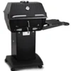 Broilmaster C3 Independence Charcoal Grill On Black Cart/Base, 1 Side Shelf