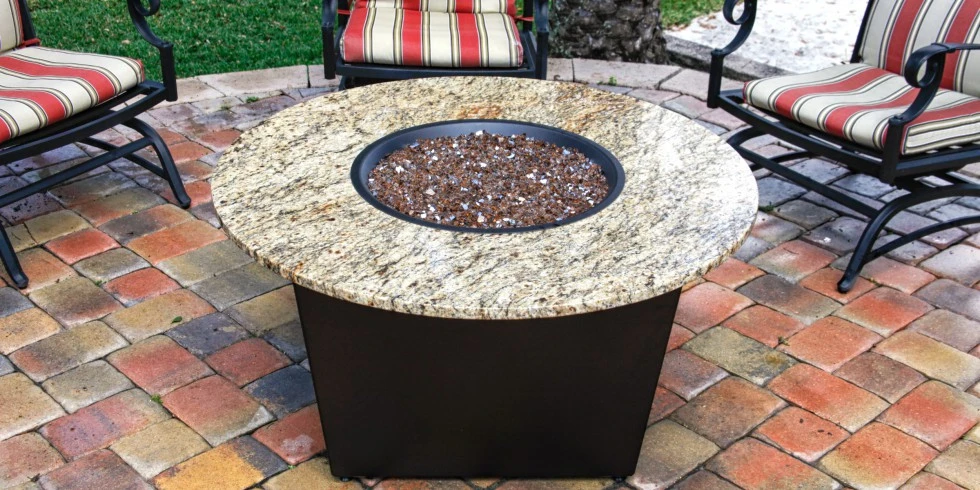 Firetainment Santiago 42" Round Fire Pit Grilling Table 1 Firetainment Santiago 42" Round Fire Pit Grilling Table