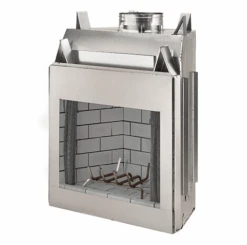 Superior Portofino 36" Outdoor Wood Burning Fireplace, Ivory Stacked Brick - WRE6036-F0336