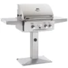 AOG 24" Pedestal Post Natural Gas Grill W Rotisserie