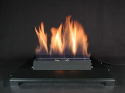 American Fireglass 20" Single Black Vent Free Burner Variable Control