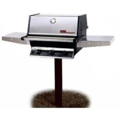 MHP THRG2 Hybrid Natural Gas Grill W/ SearMagic Grids On In-Ground Post