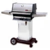 MHP TJK2 Propane Grill W/ SearMagic Grids, Stainless Steel Cart