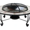 Wood-burning Fire Bowl W Decorative Ceramic Tile Surround